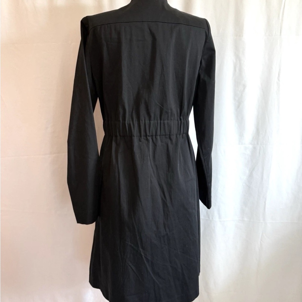 Theory Black Belted Long Jacket - Size Small - Picture 4 of 5